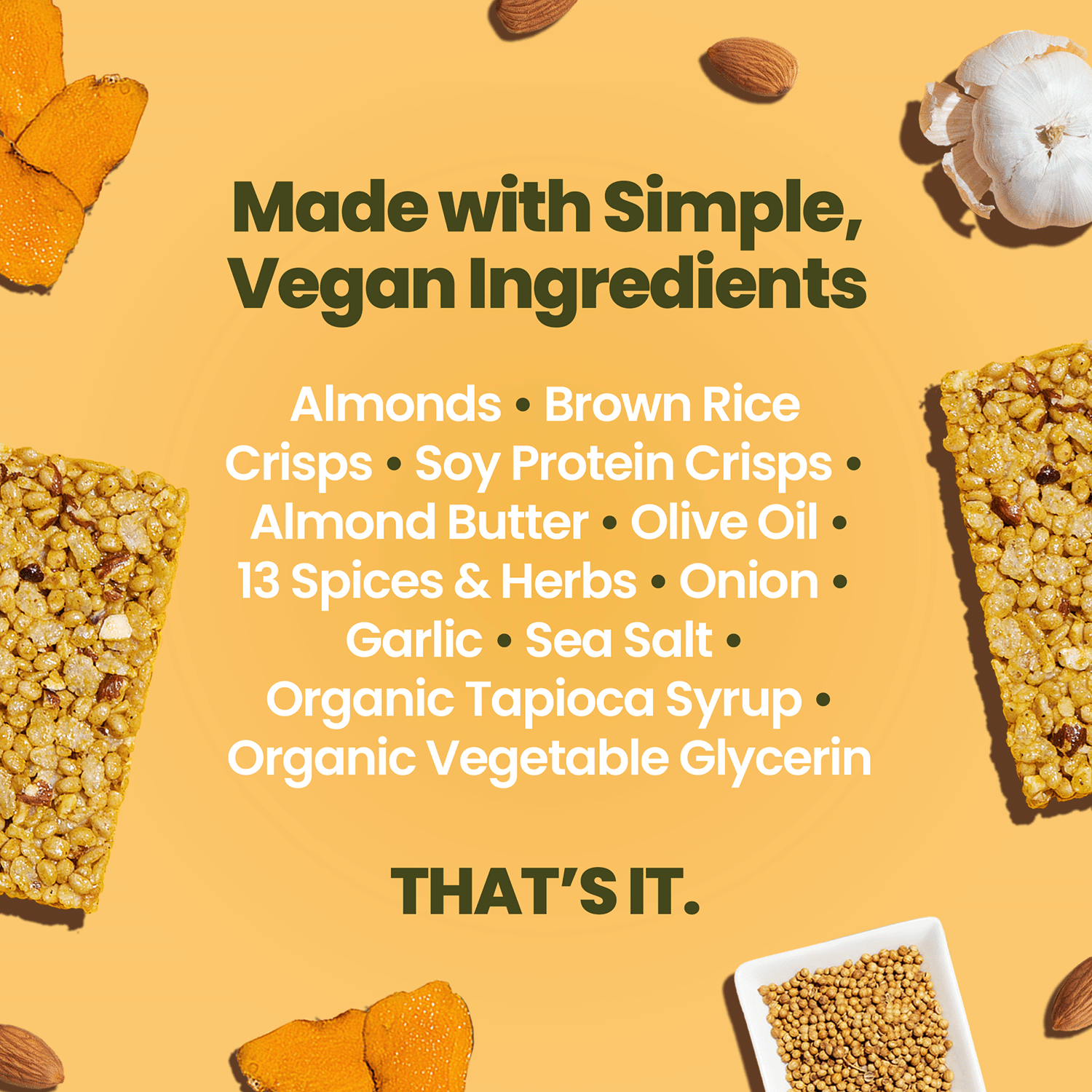 Afar savory protein bars - Indian Masala ingredients