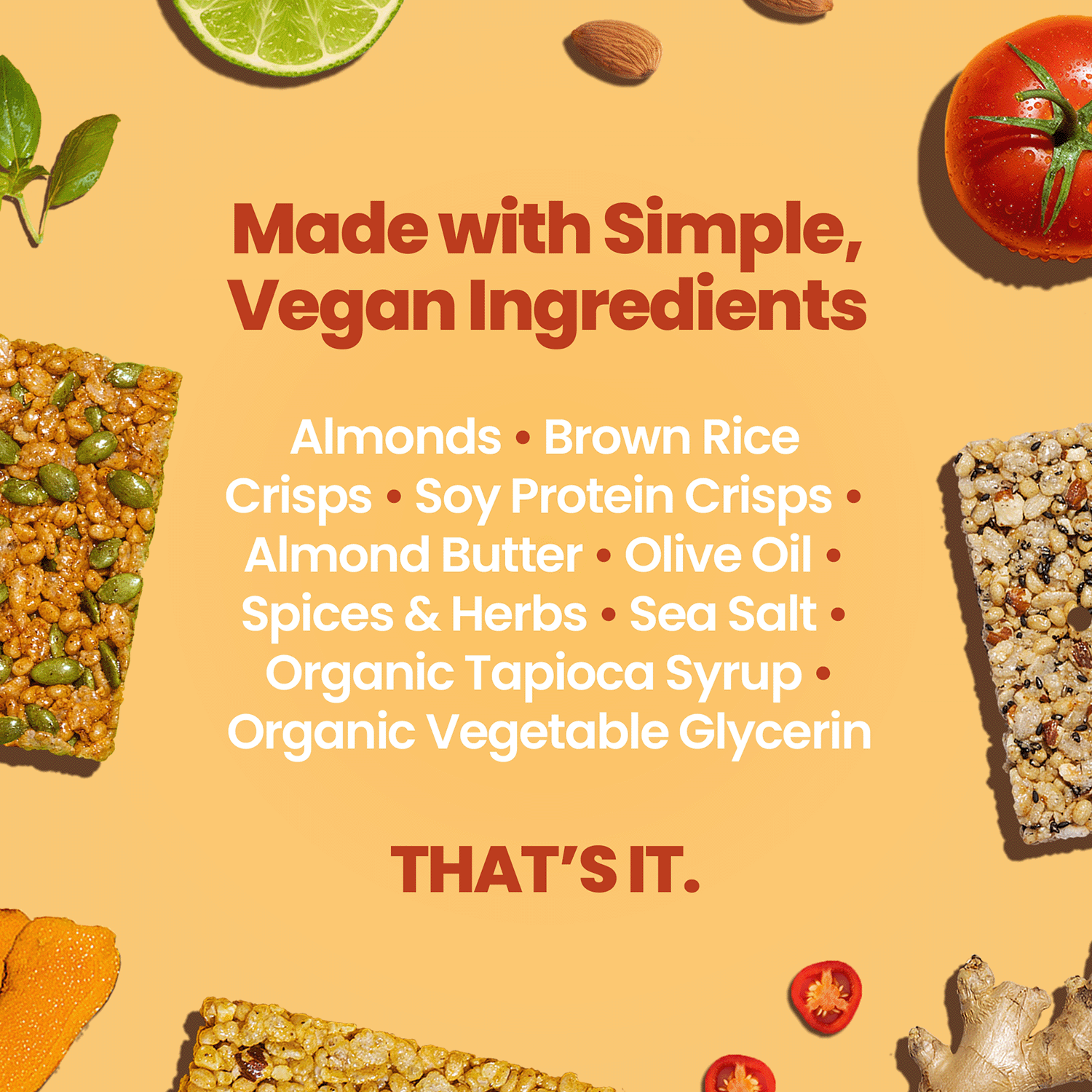 Afar savory protein bars - The Jetsetter Pack ingredients