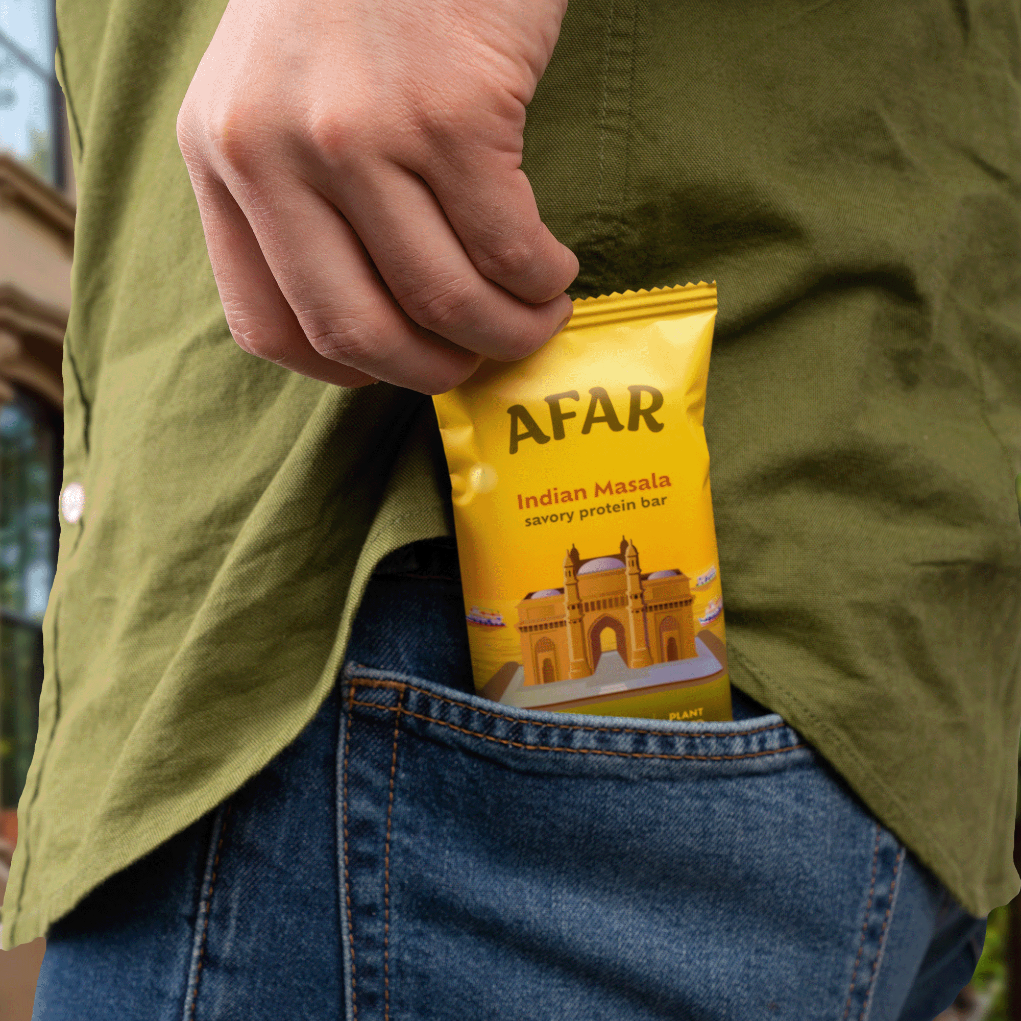 Afar savory protein bars are made with clean, plant-based ingredients like nuts, seeds, brown rice crisps, soy crisps, and spices and herbs. They’re grain-free, dairy-free, and contain no artificial flavors or colors. They're naturally low in sugar - free of the stevia, sugar alcohols, and artificial sweeteners in other low sugar bars.